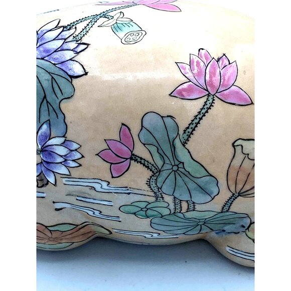 Tonalla Style Hand Painted Laying Cat Ceramic Cat - Picture 3 of 6